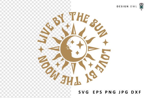 Boho Sun and Moon Quote SVG File for Crafts & Graphics