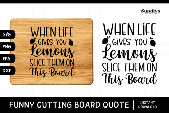 Funny Kitchen Cutting Board Quote SVG 19 for Graphics and Crafts