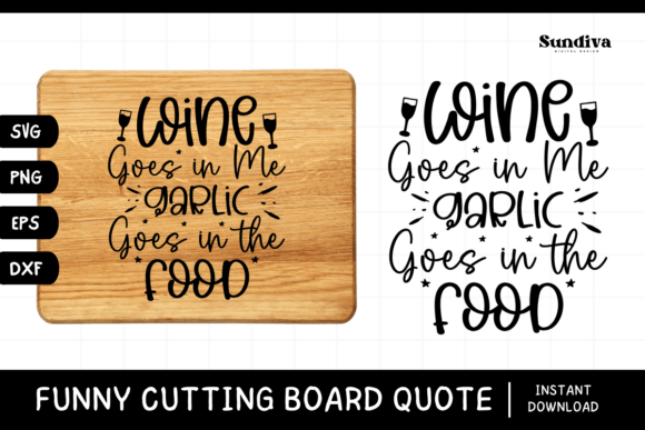Funny Kitchen Cutting Board Quote SVG 20 Graphics for Crafts