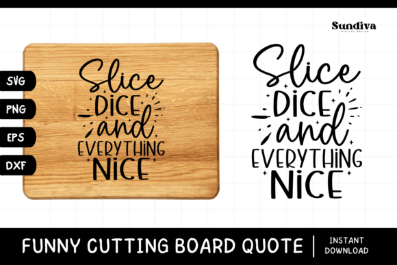 Funny Kitchen Cutting Board Quote SVG 6 for Graphics and Crafts
