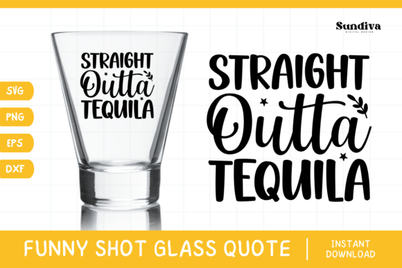 Funny Shot Glass Drinking Quote SVG 1 for Graphics and Crafts