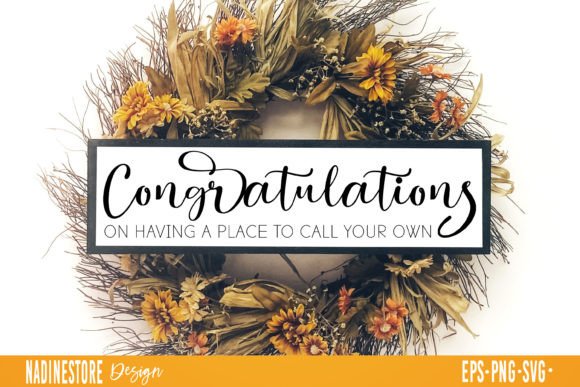 Housewarming Wish Quote SVG Graphics for Crafts and Blogs
