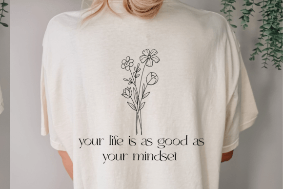 Positive Mindset Quote SVG for Embroidery Projects