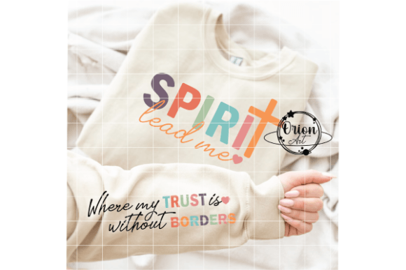 Spirit Lead Me Christian Quote SVG PNG for Graphics & Crafts