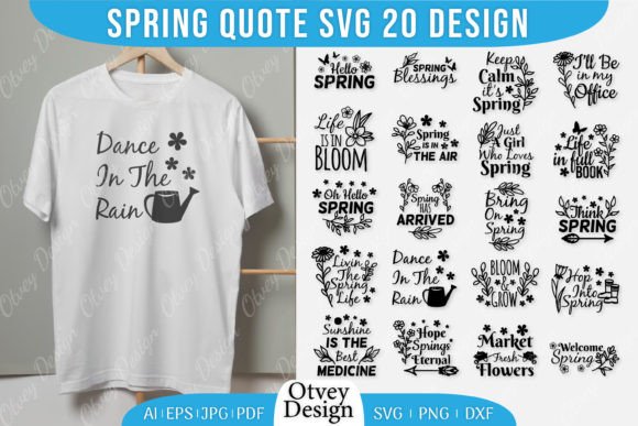 Spring Quote SVG Spring Design for Graphics and Crafts